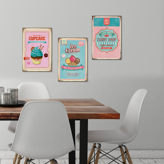 Blechschild Ice Cream - Best Flavour Collection Wohnbeispiel