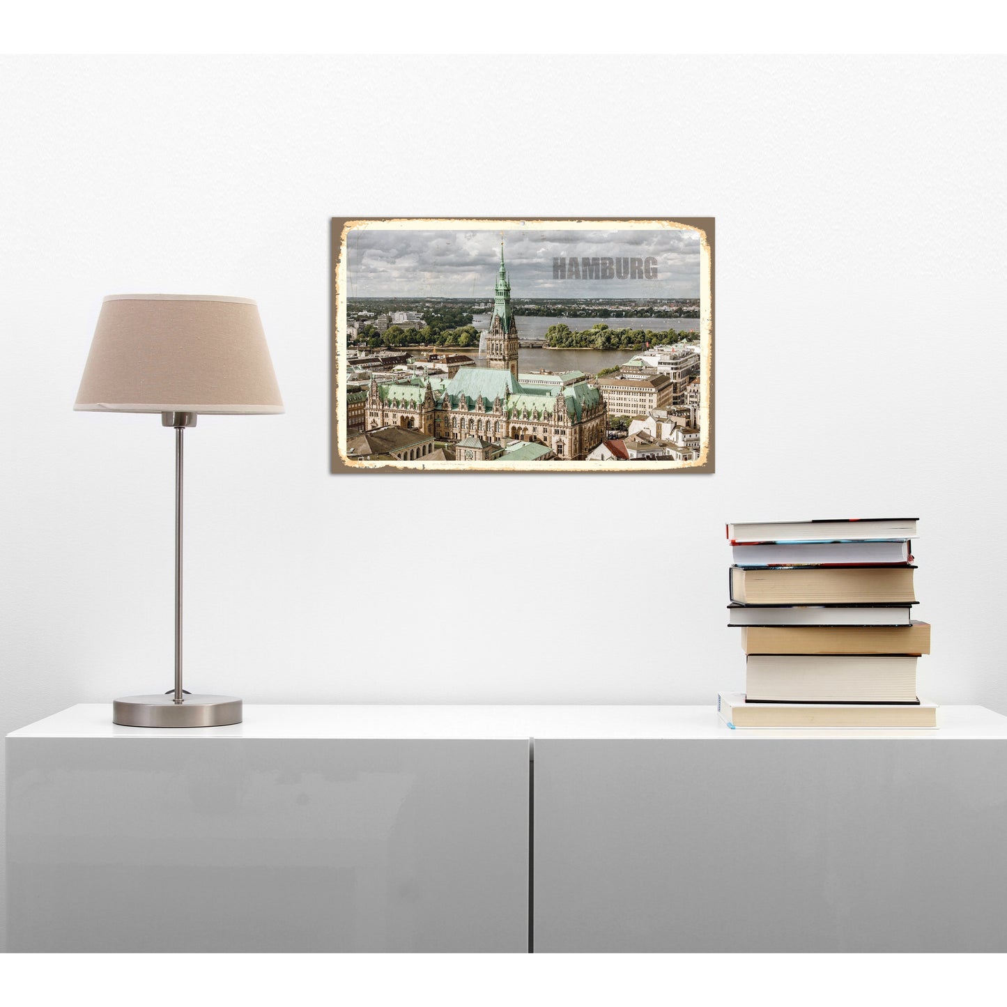 Blechschild - Hamburg Wohnbeispiel