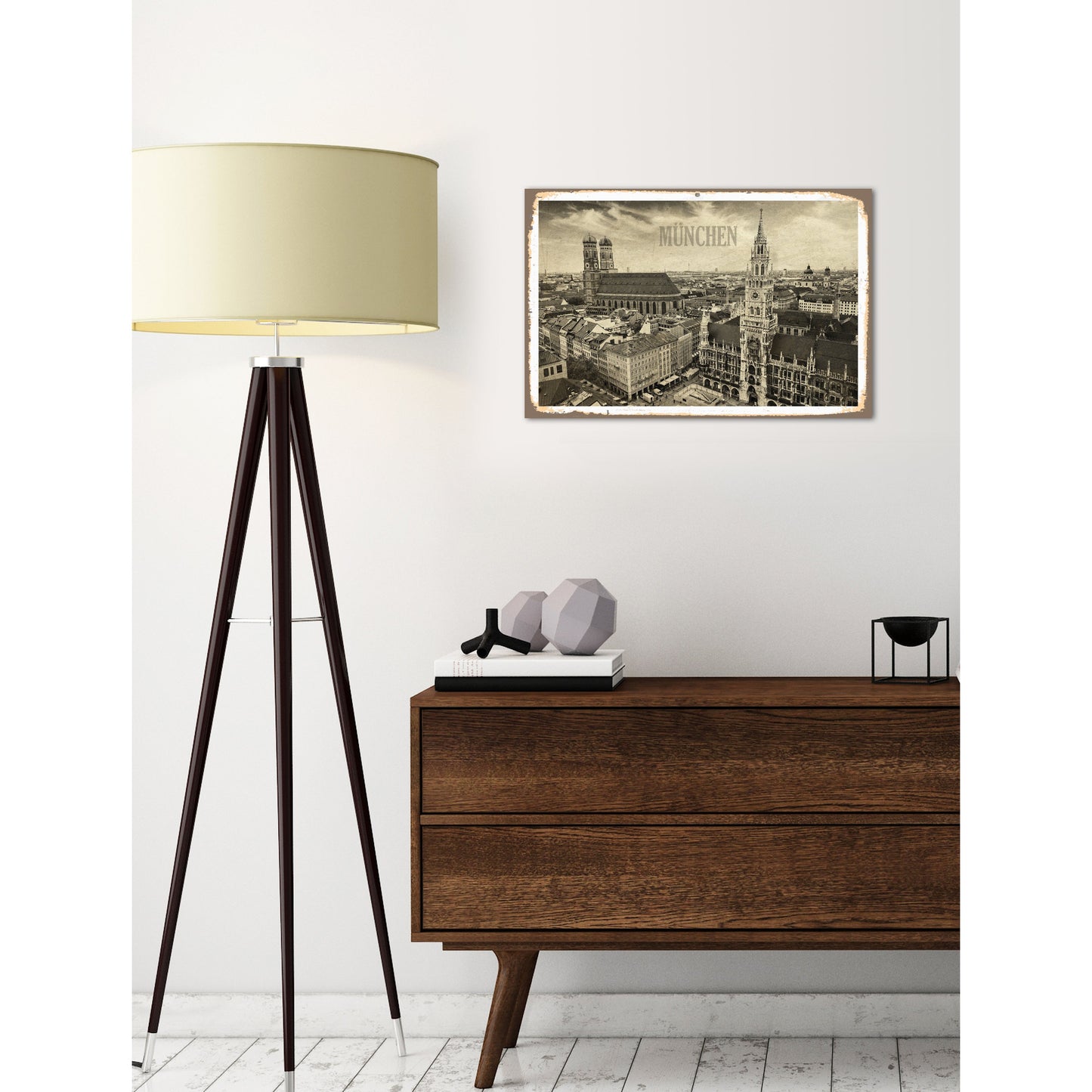 Blechschild - München Wohnbeispiel