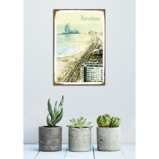 Blechschild - Barcelona Wohnbeispiel