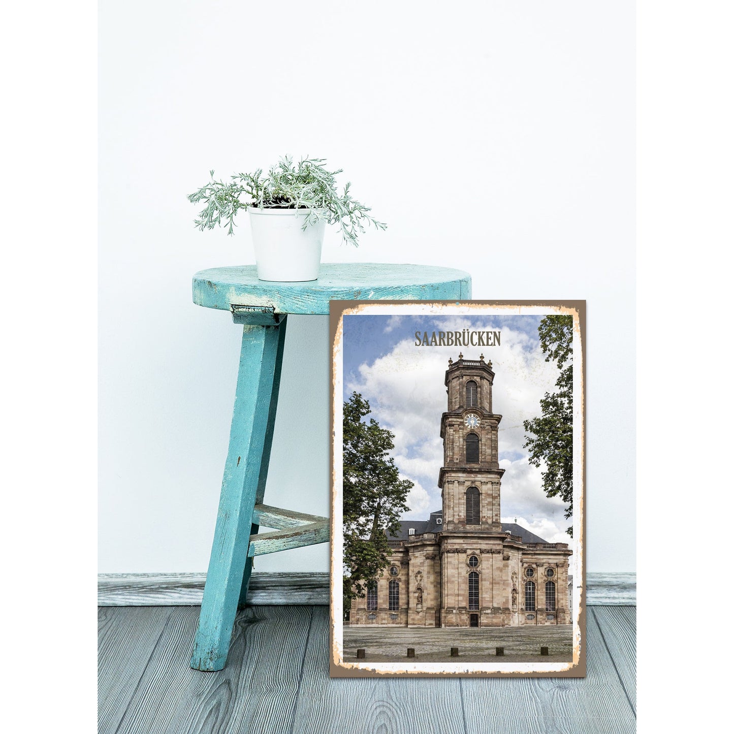 Blechschild - Saarbrücken Wohnbeispiel