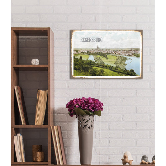 Blechschild - Regensburg Wohnbeispiel