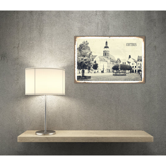 Blechschild - Cottbus Wohnbeispiel