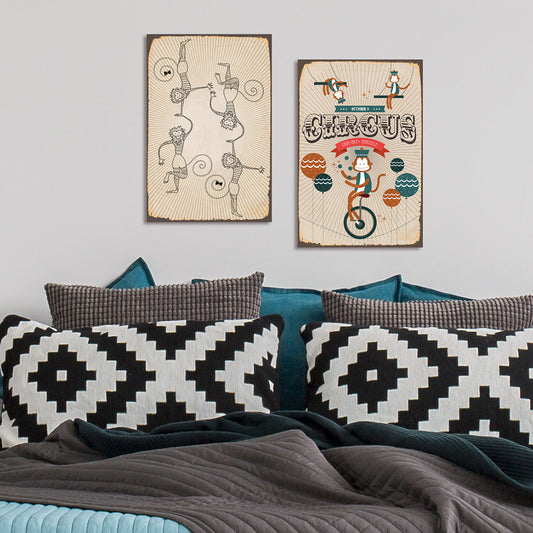 Blechschild - October Circus Wohnbeispiel