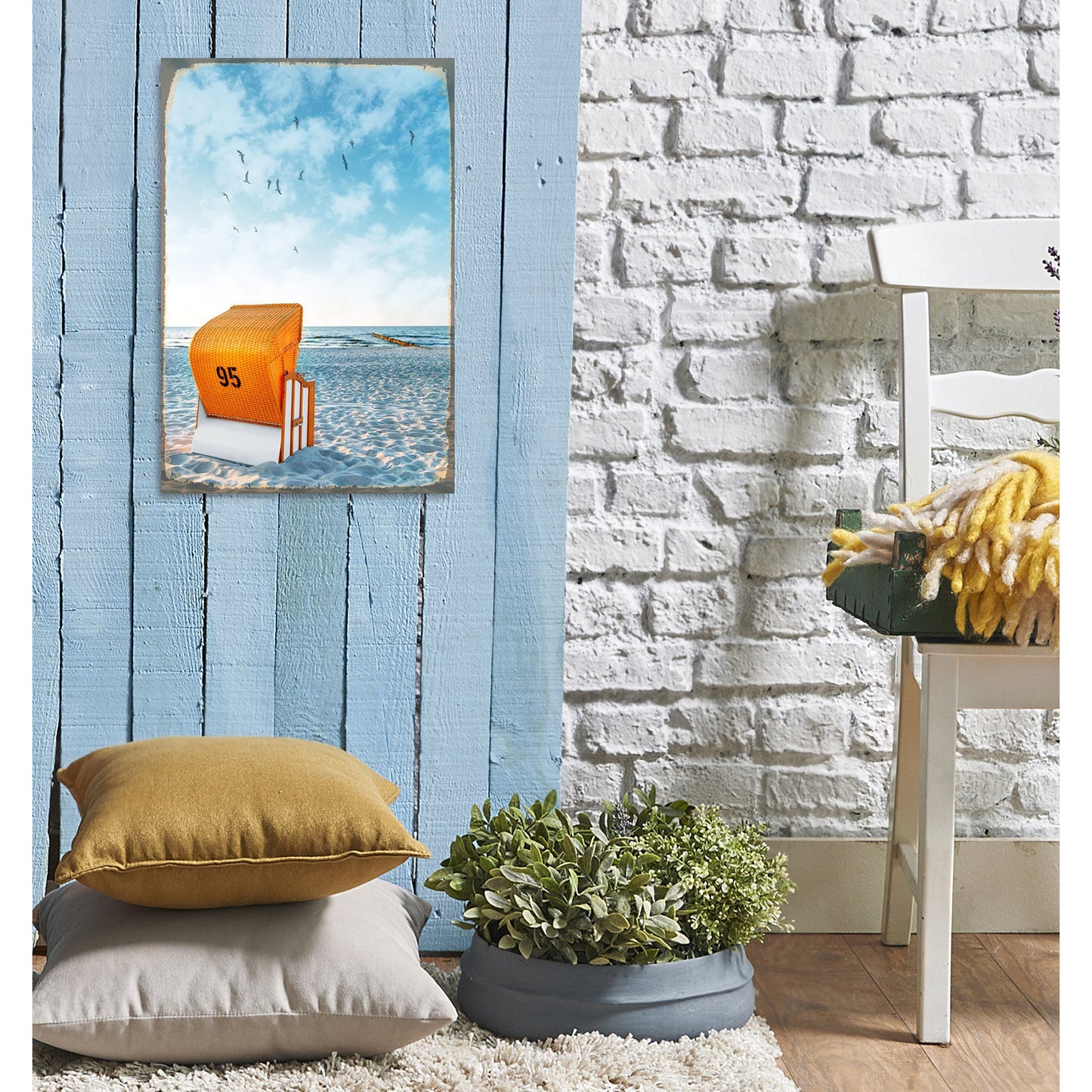 Blechschild - Schöne Aussicht Wohnbeispiel