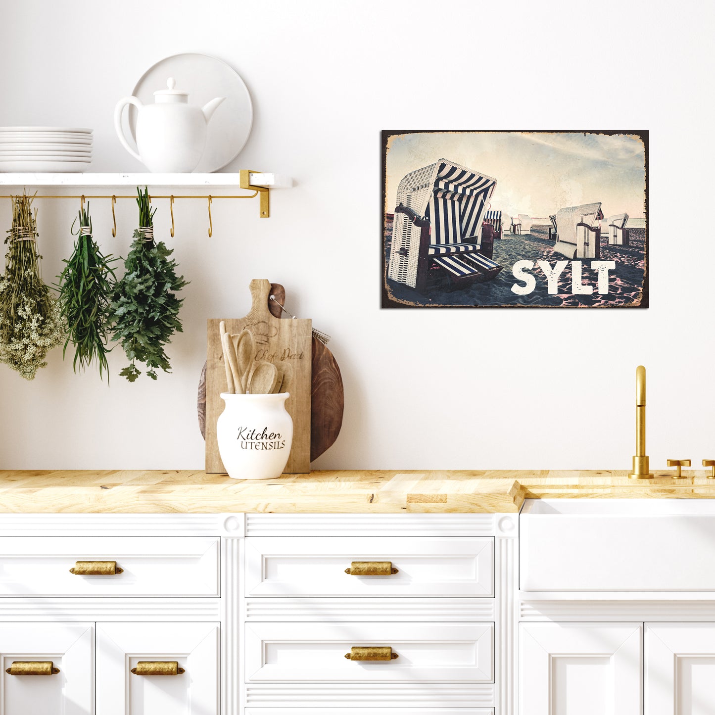 Blechschild - SYLT Wohnbeispiel