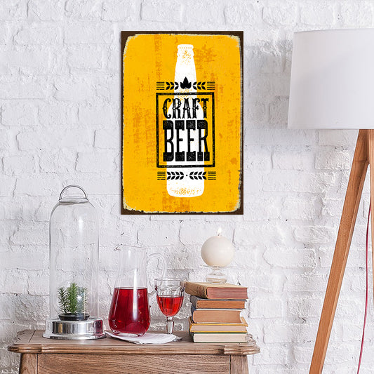 Blechschild - Craft Beer Wohnbeispiel