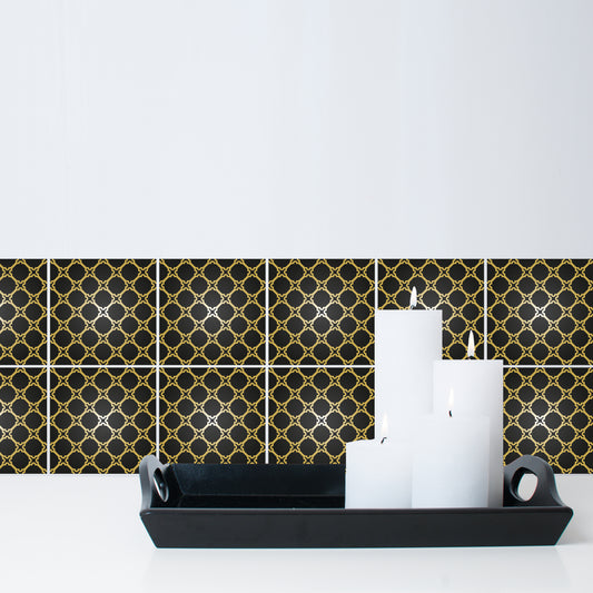 Stickerfliesen - Merle 12er-Set Wohnbeispiel