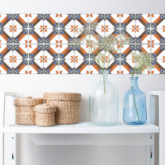 Stickerfliesen - Freja 12er-Set Wohnbeispiel