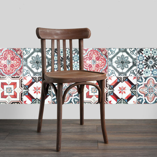 Stickerfliesen - Samara 12er-Set Wohnbeispiel