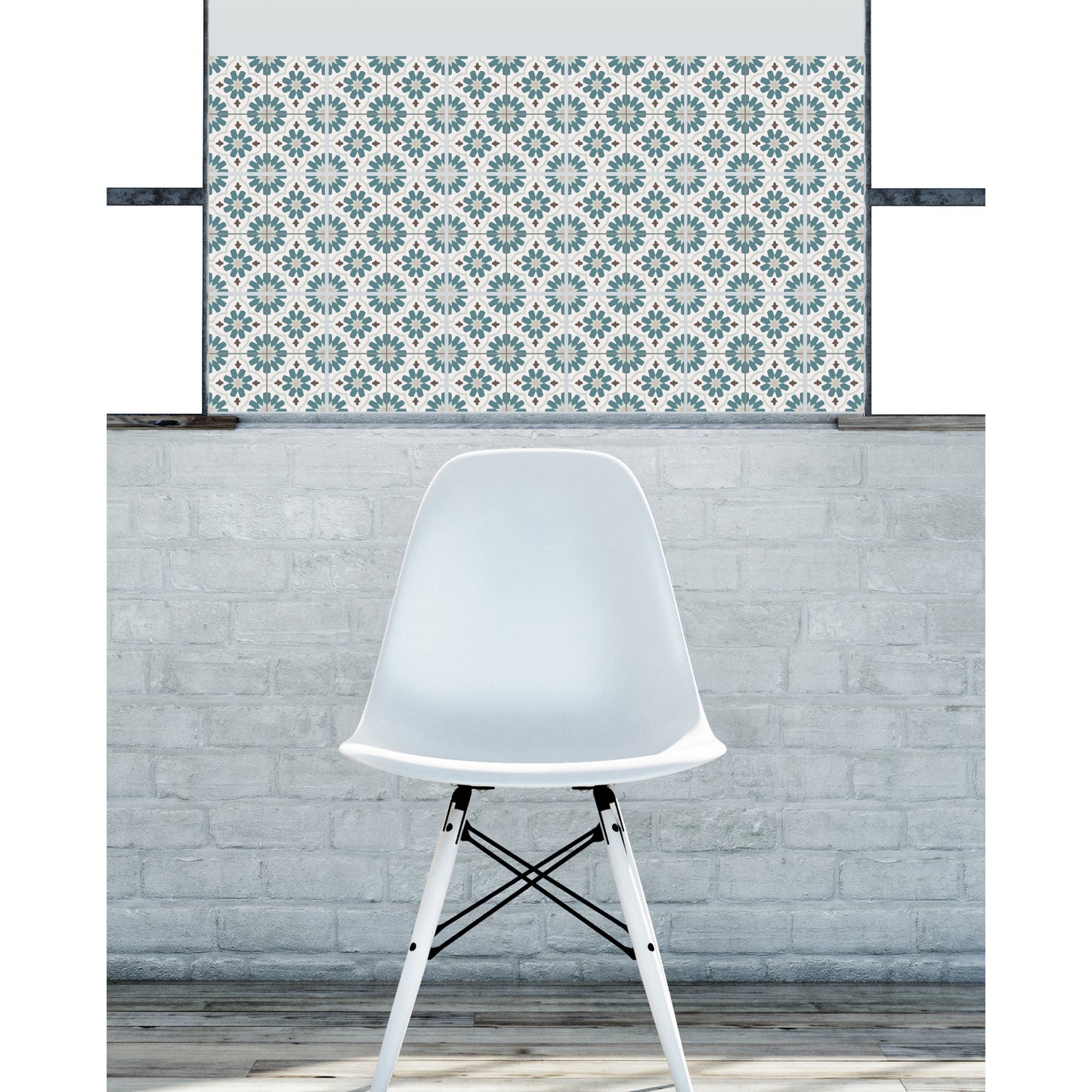 Stickerfliesen - Jasmine 12er-Set Wohnbeispiel