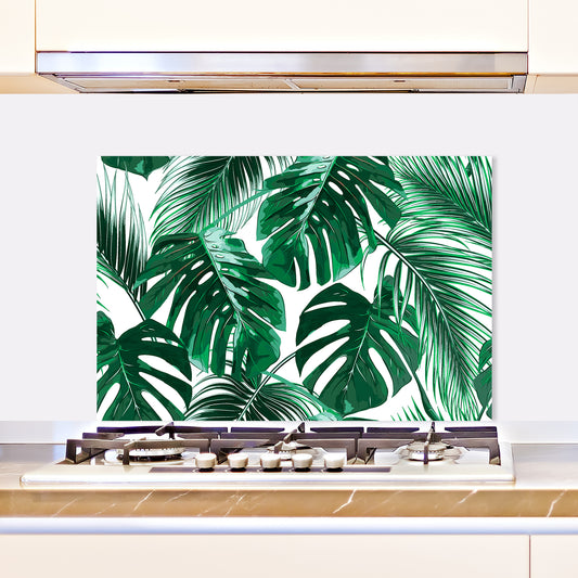 Spritzschutz - Blätter Wohnbeispiel