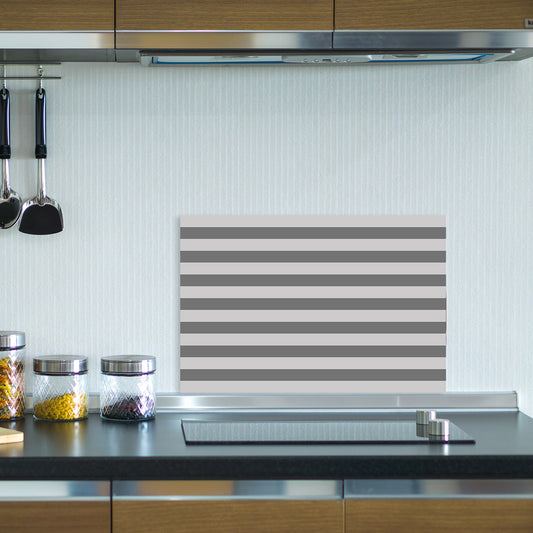 Spritzschutz - Striped Grey Wohnbeispiel