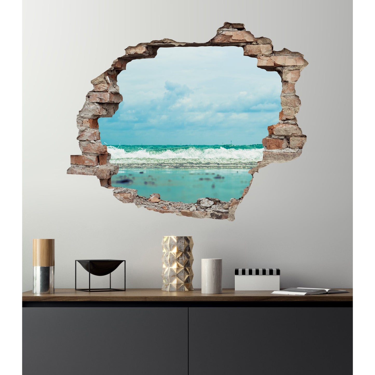 3D-Effekt - Strandfeeling Wohnbeispiel