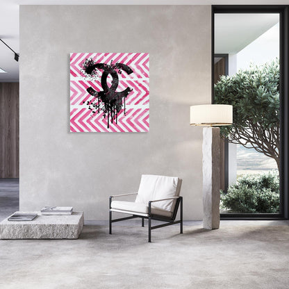 Acrylglasbild - CC Pink Wohnbeispiel