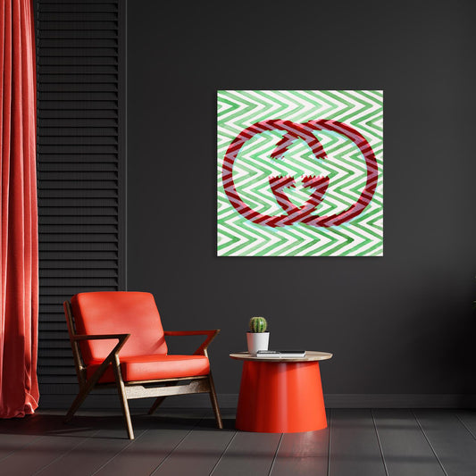 Acrylglasbild - GG Green Wohnbeispiel