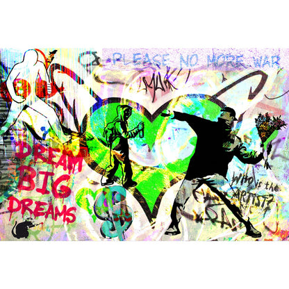 Acrylglasbild - Colorful Graffiti II