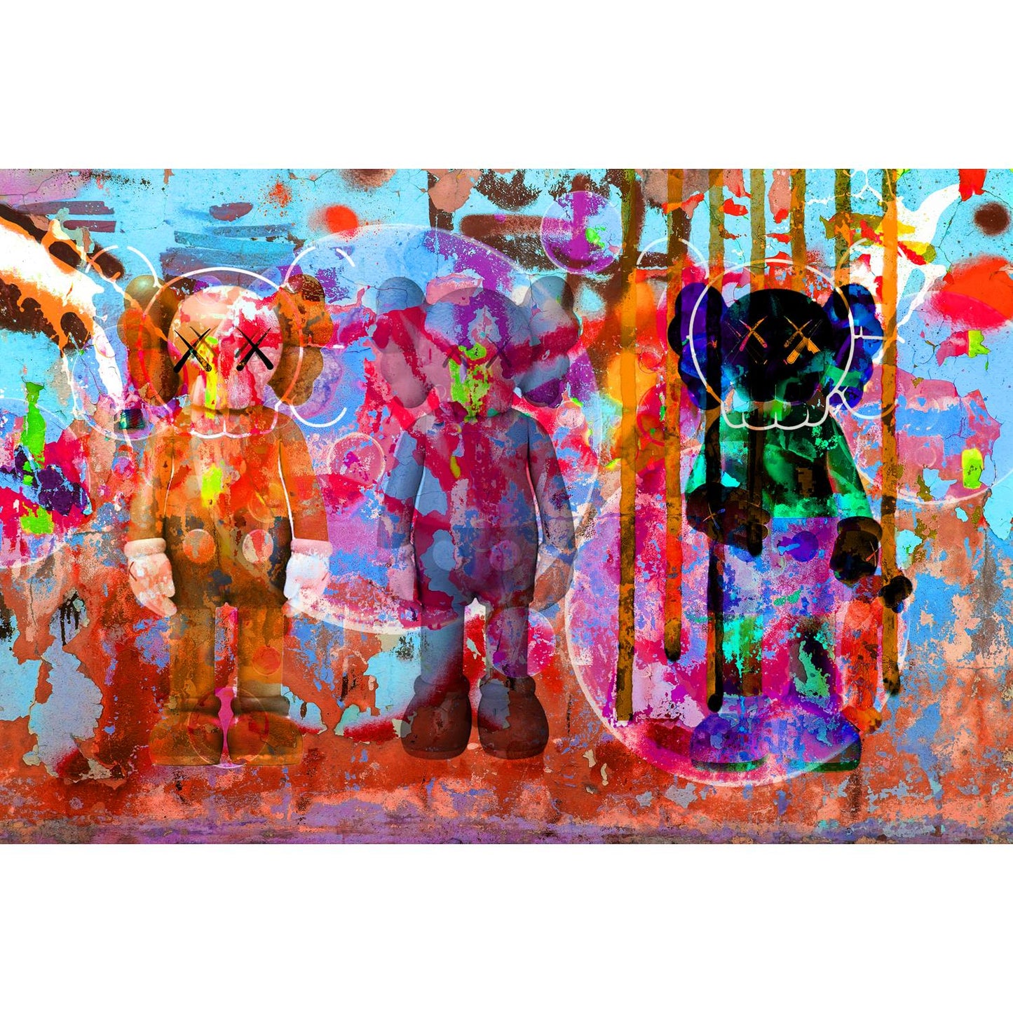 Acrylglasbild - Colorful Graffiti