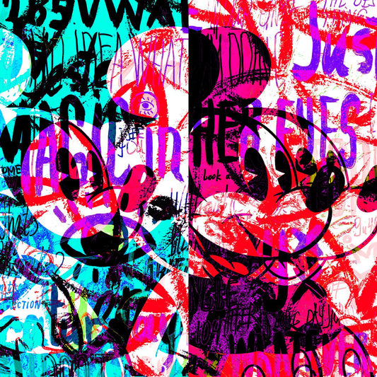 Acrylglasbild - Colorful Mickey Artikelbild