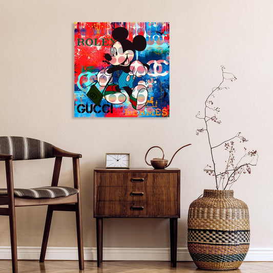 Acrylglasbild - Rich Mickey Wohnbeispiel