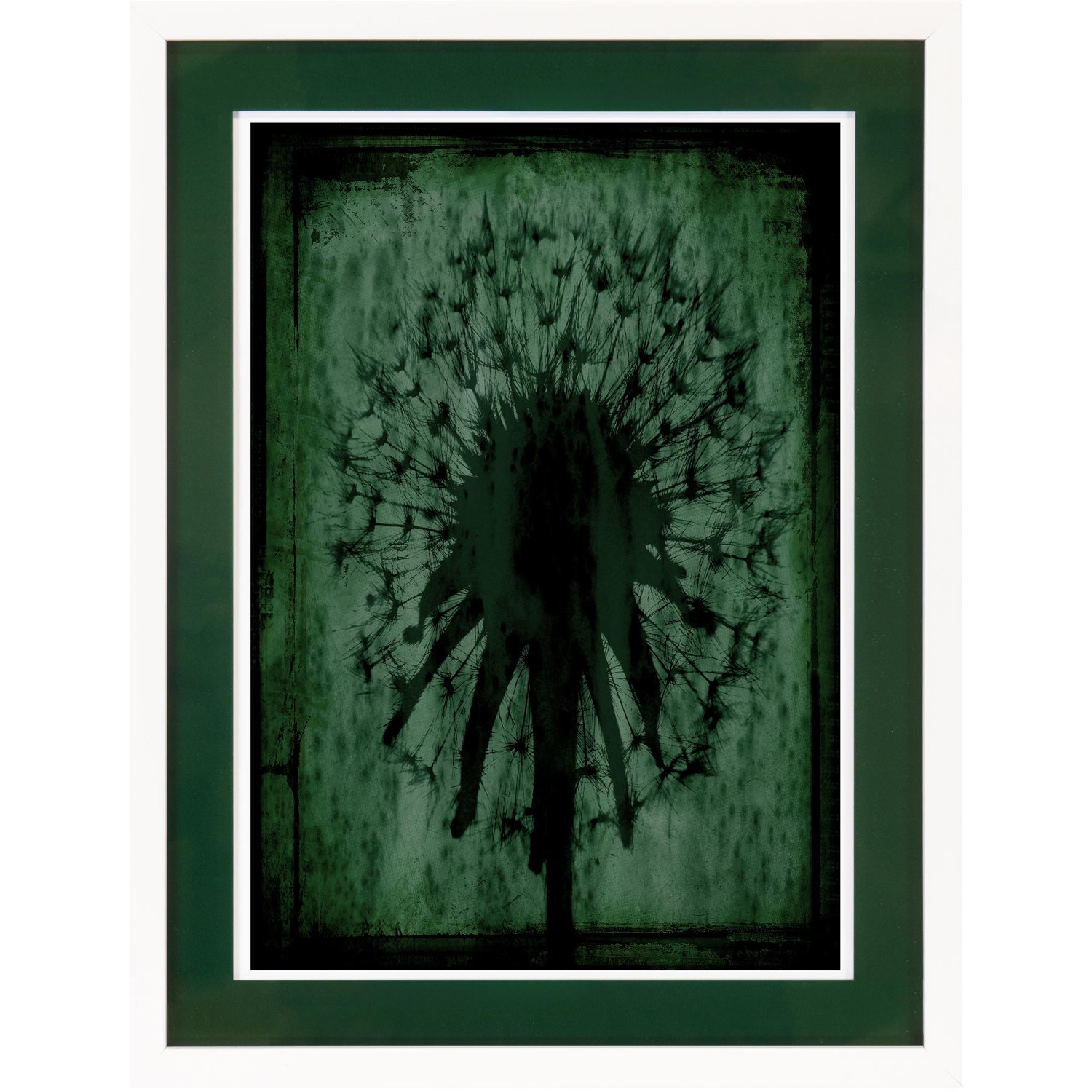 Rahmenbild mit Acrylpassepartout - Greeny