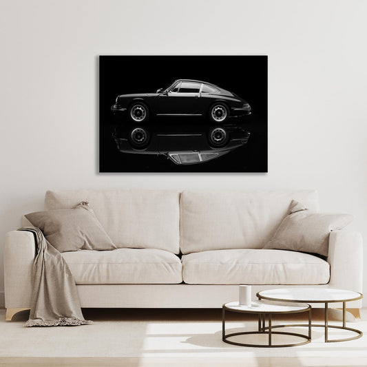 Aluminiumbild - Alter Sportwagen