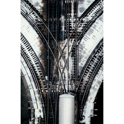 Aluminiumbild - Schienen