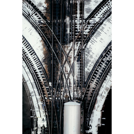 Aluminiumbild - Schienen