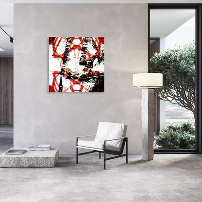 Leinwandbild - Red and Black
