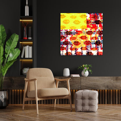 Leinwandbild - Red Lips