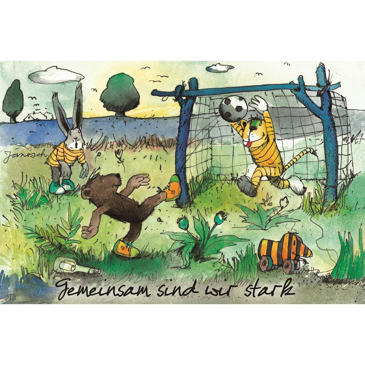 Janosch canvas print - Together we are strong