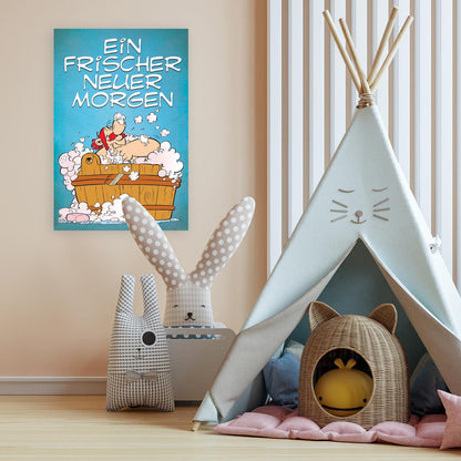 Leinwandbild - Ein frischer neuer Morgen Obelix