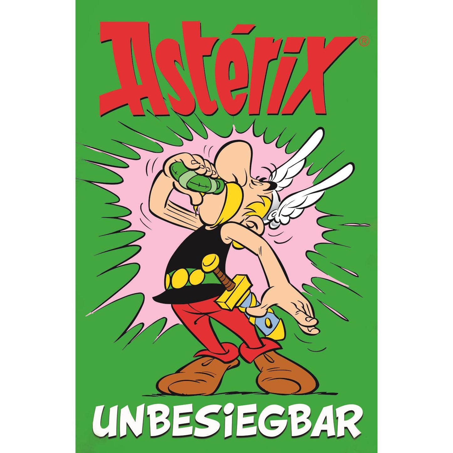 Leinwandbild - Asterix unbesiegbar Grün