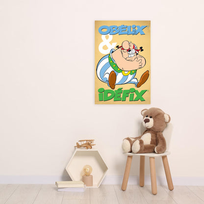 Leinwandbild - Obelix und Idefix