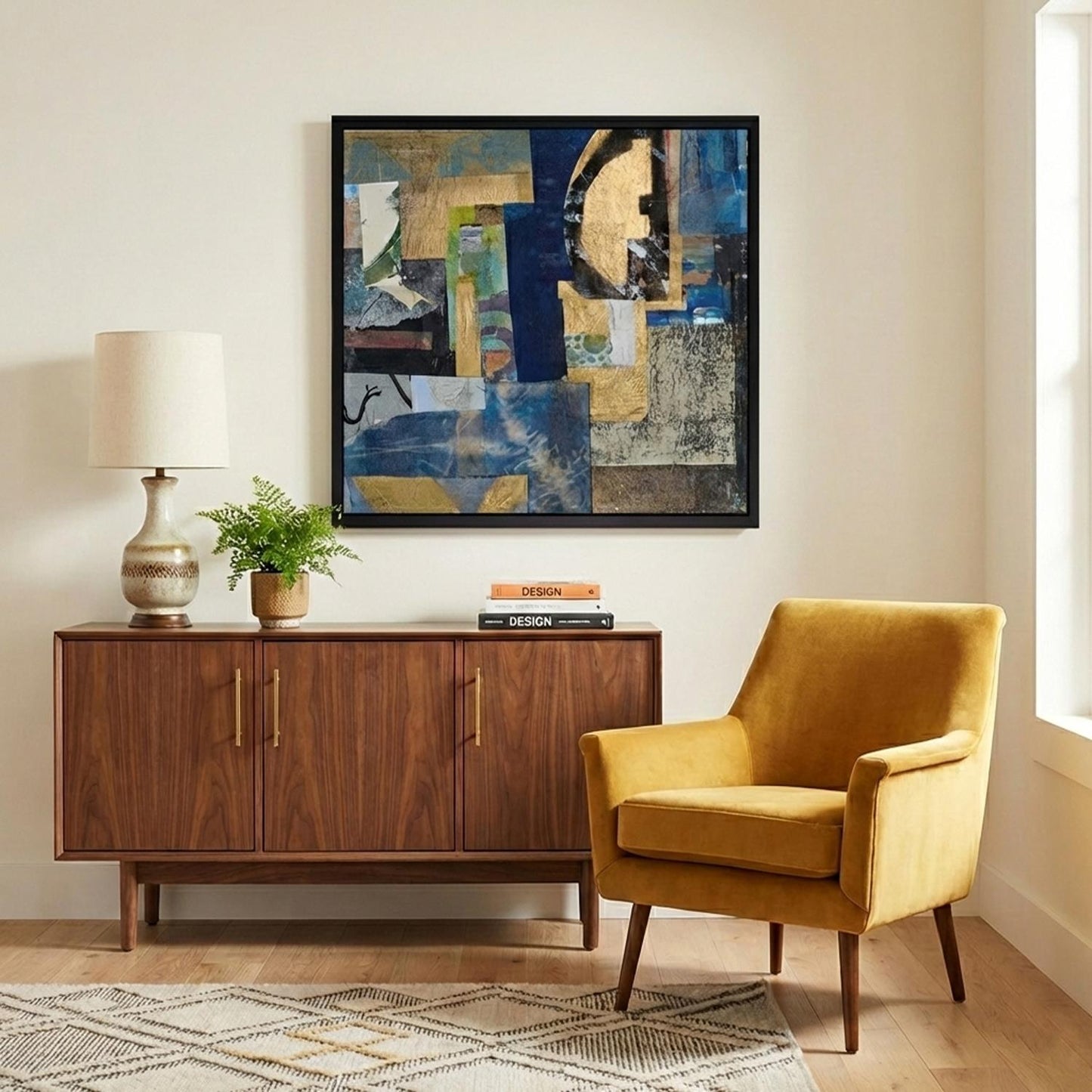 Leinwandbild mit Schattenfugenrahmen - Vivid Sphere