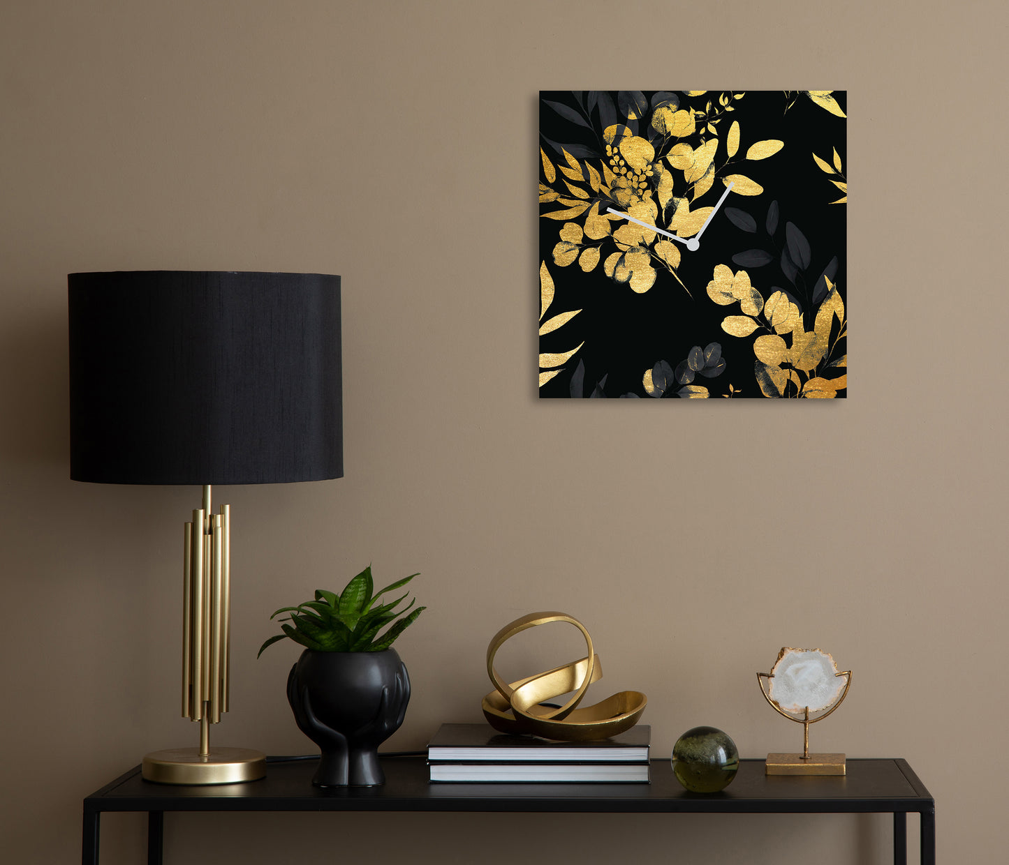 Goldveloce Blattgold-Uhr