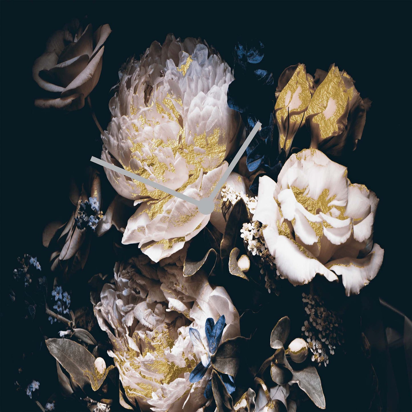 Golden Flower Blattgold-Uhr