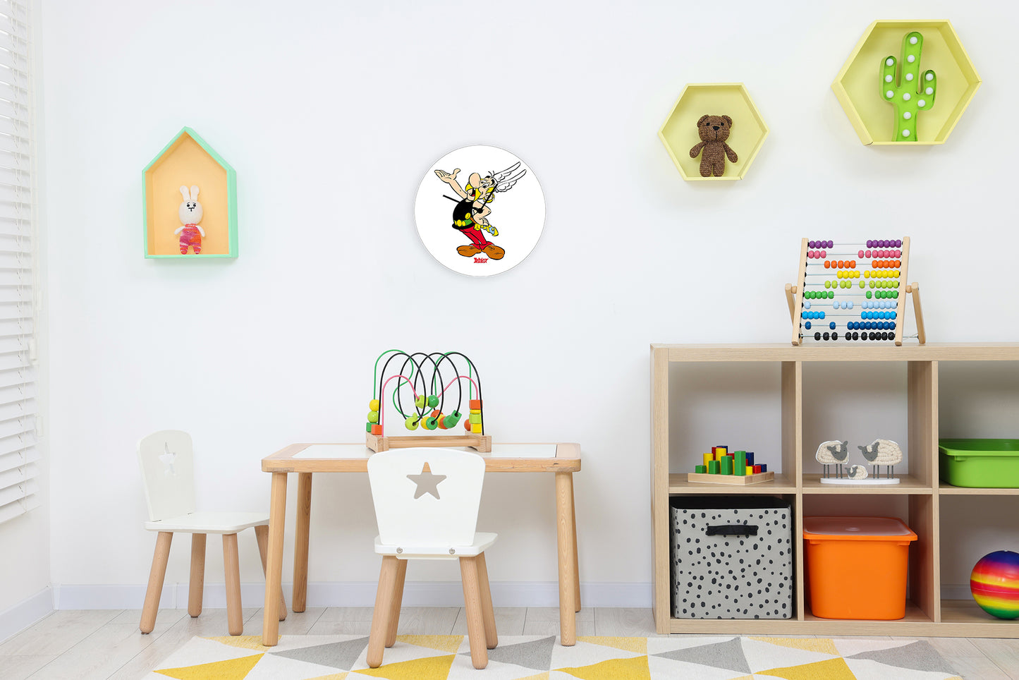 Acrylglas-Uhr - Asterix