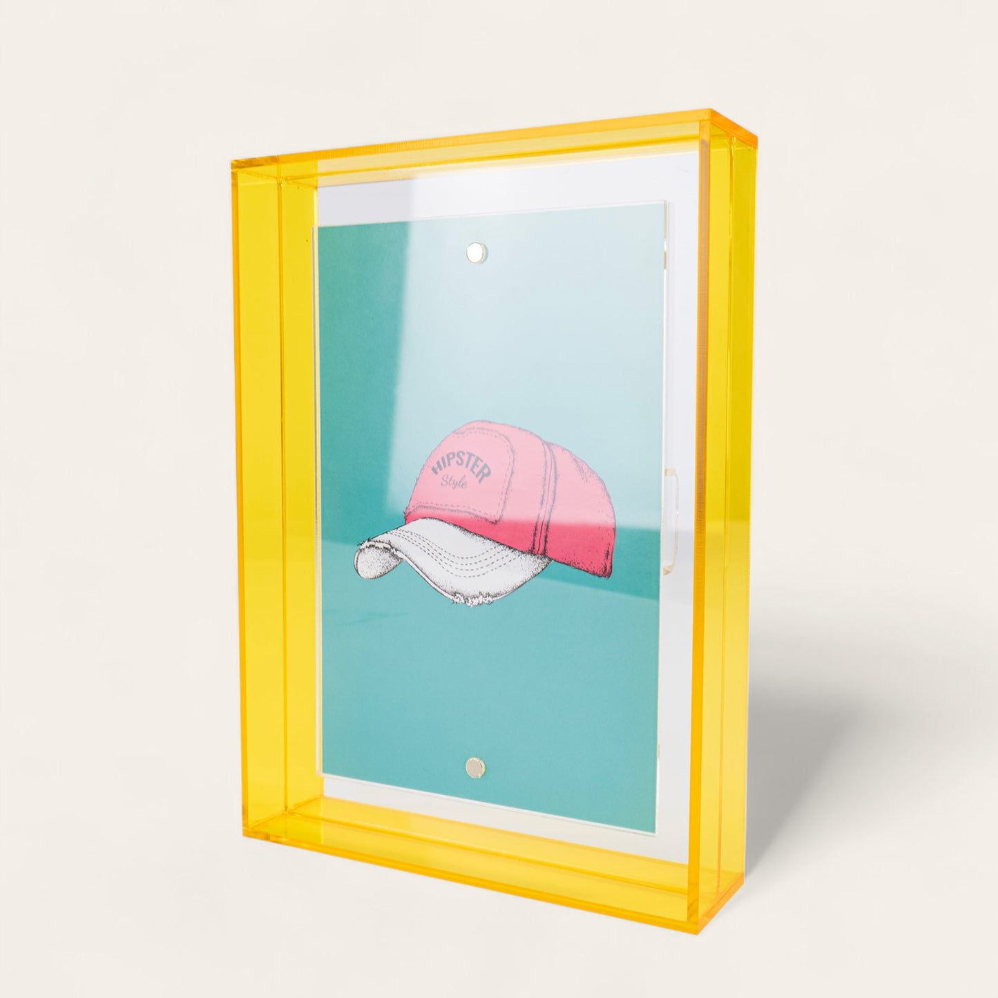 Acrylglas Bilderrahmen - Vier Neonfarben