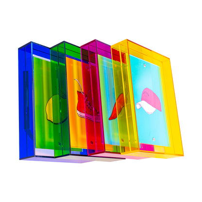 Acrylglas Bilderrahmen - Neon Pink