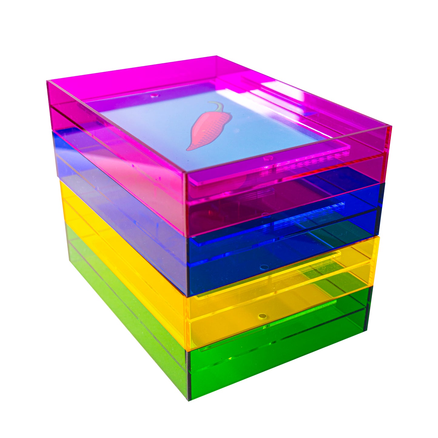 Acrylglas Bilderrahmen - Neon Grün