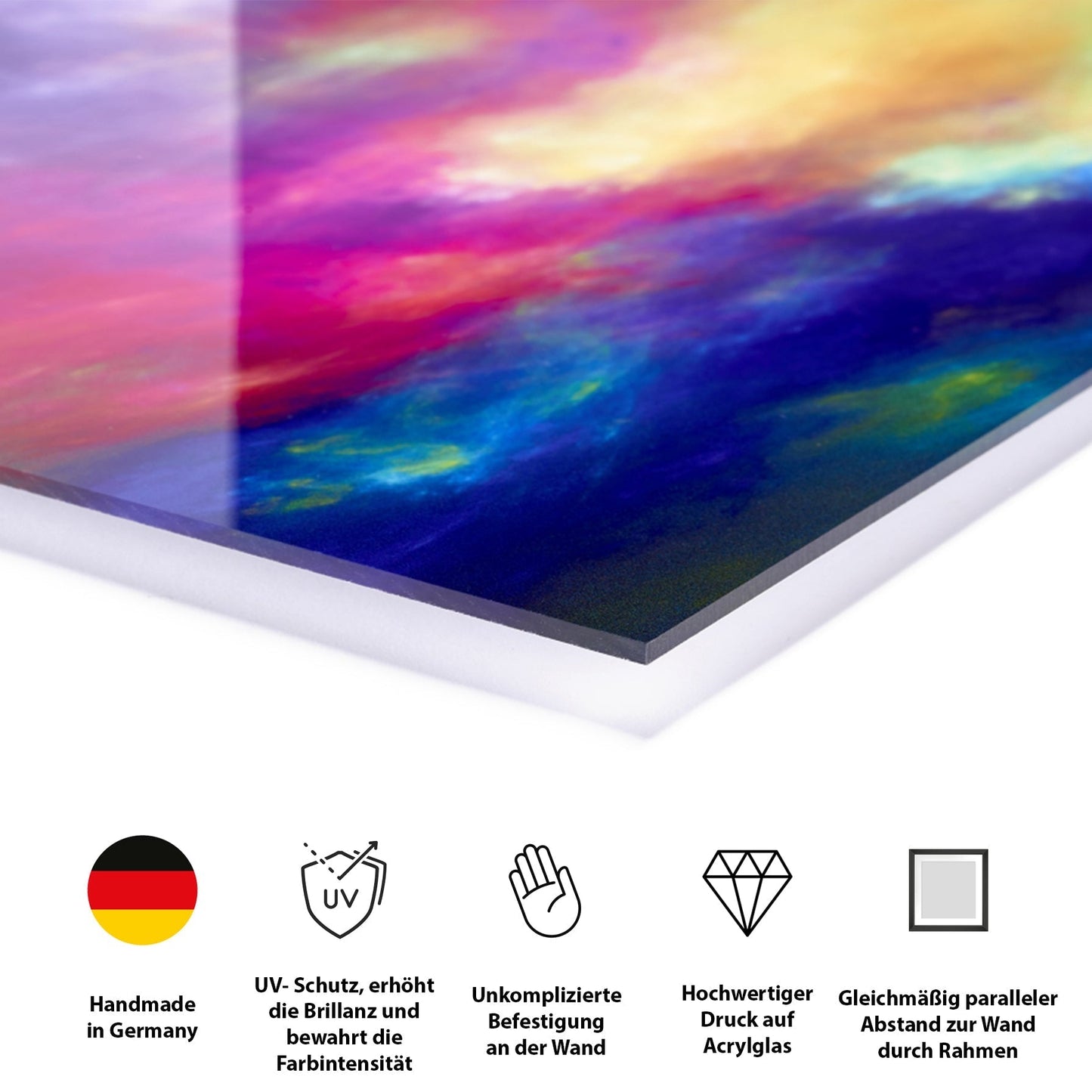 Acrylglasbild - Paderborn Dom Orange