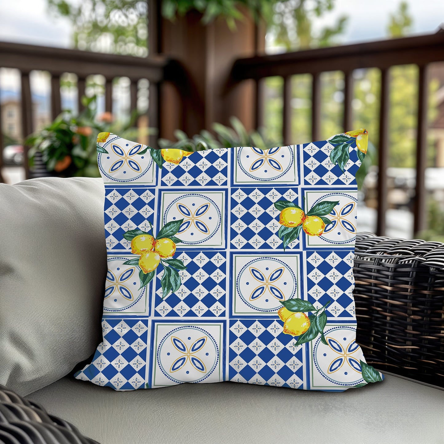 Outdoor Kissenbezug - Kacheln