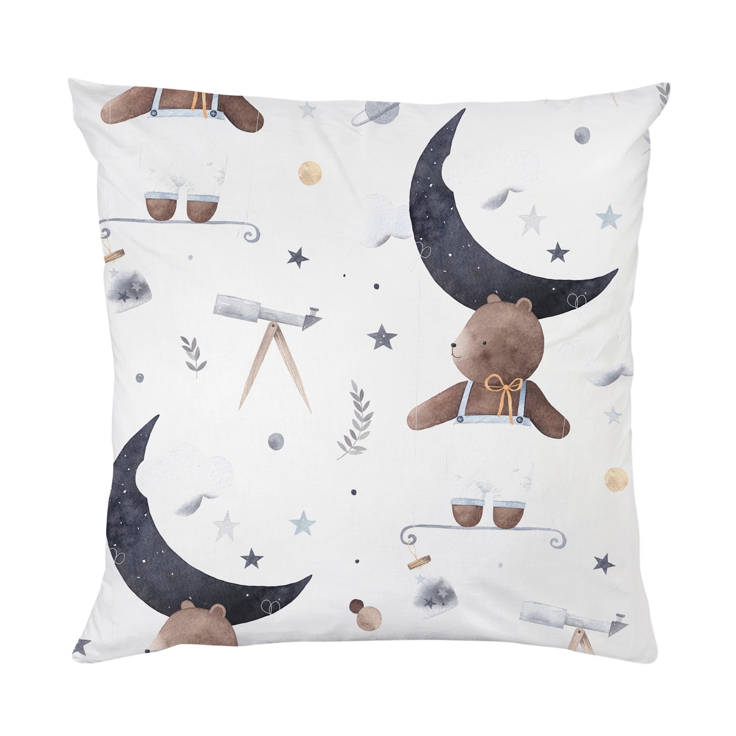 Kissenbezug - Bär, Mond und Sterne