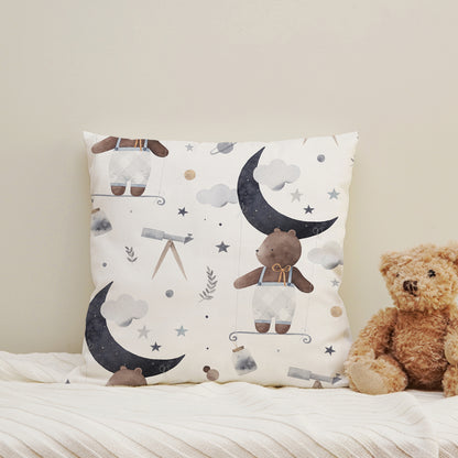 Kissenbezug - Bär, Mond und Sterne