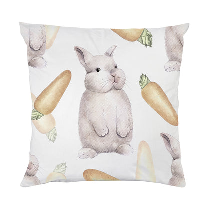 Kissenbezug - Hasen und Möhren