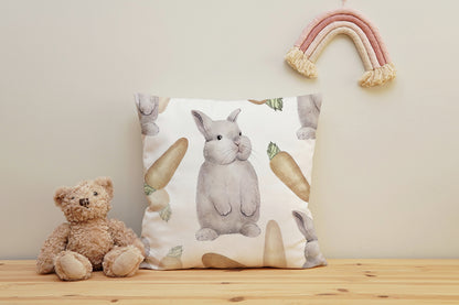 Kissenbezug - Hasen und Möhren