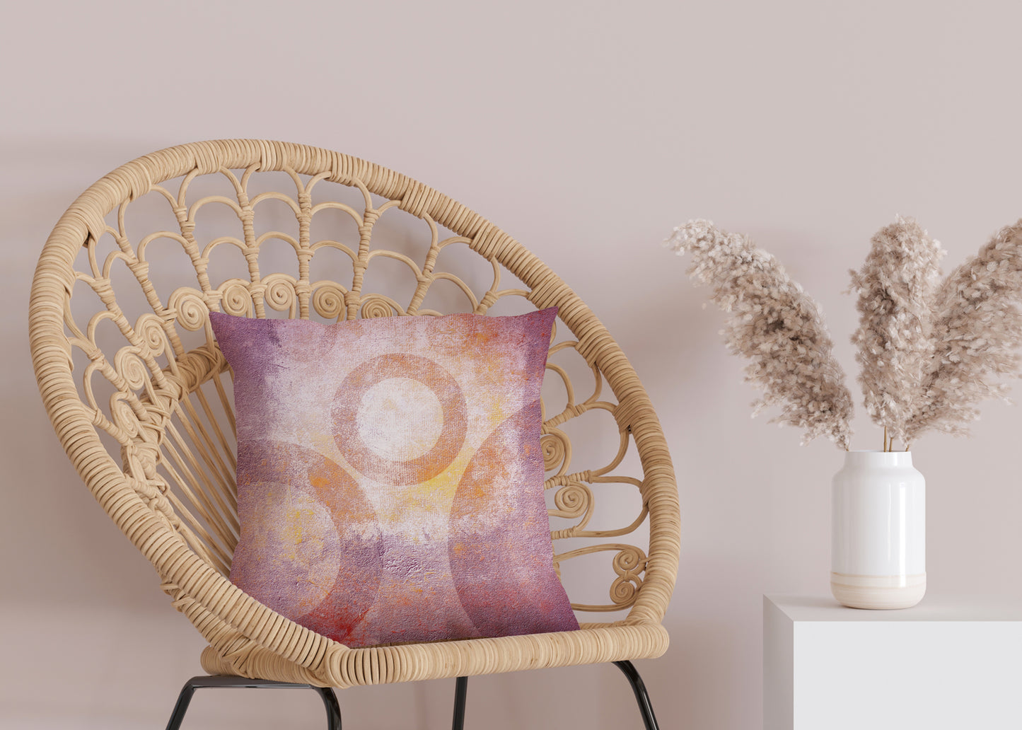 Kissenbezug - Red and Purple Circles