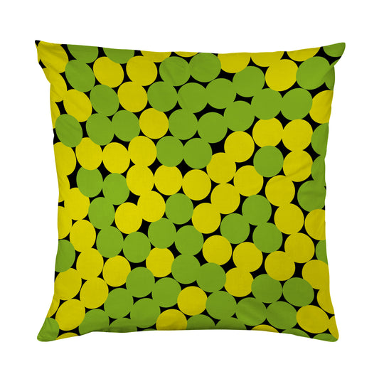 Kissenbezug - Grüne und Gelbe Kreise