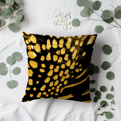 Kissenbezug - Golden Dots On Black